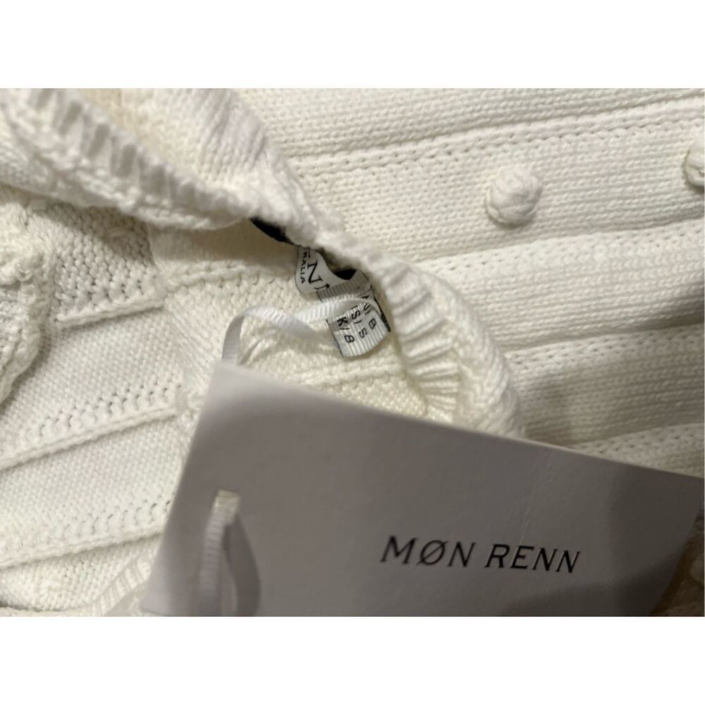 MON RENN POM POM KNIT DRESS - PEARL Winter Fall VACATION Dress size S NWT - Picture 7 of 7